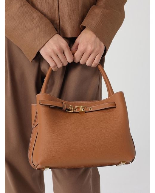 Tod's Brown Mini Leather Handbag