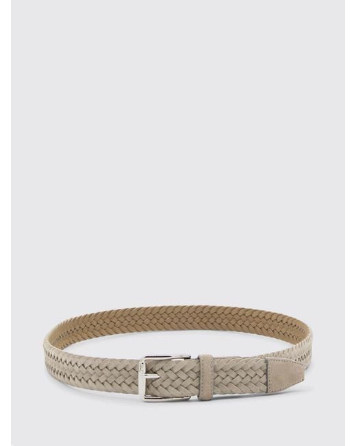 Tod's Gray Braided Suede Belt for men