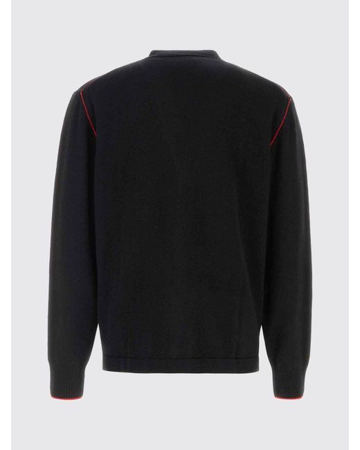 Vivienne Westwood Blue Merino Wool And Cashmere Cardigan With Logo for men