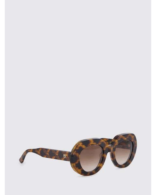 Emmanuelle Khanh Brown Love Acetate Sunglasses