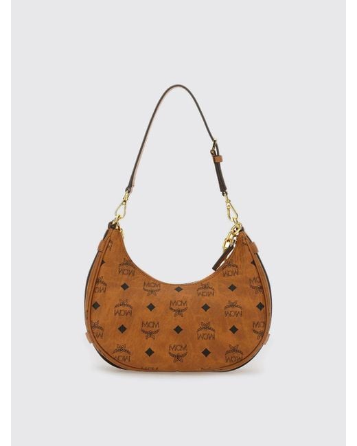 Borsa A Spalla Donna di MCM in White