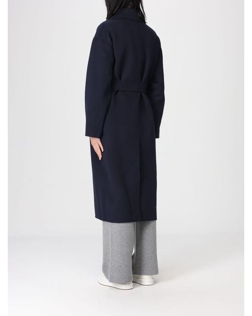 Max Mara Blue Wool Coat