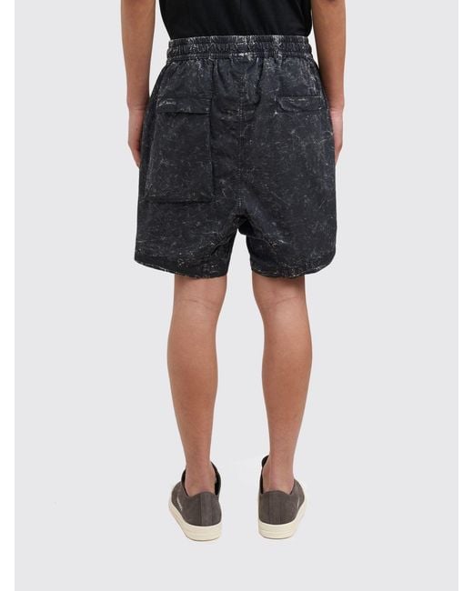 Thom Krom Black Cotton Drawstring Shorts for men
