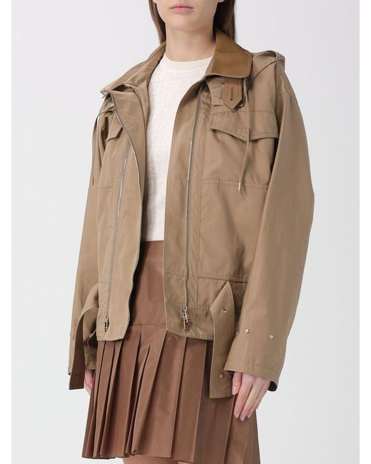 Fendi Brown Cotton Blend Jacket