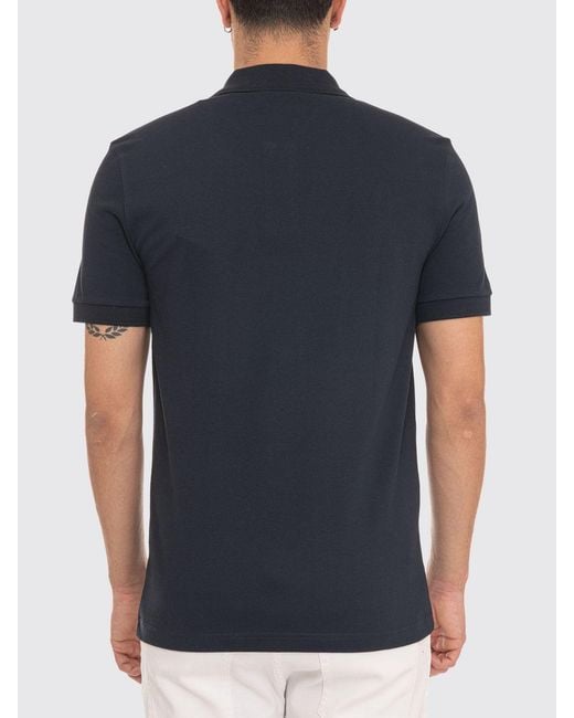 Boss Basic Baumwoll-Polohemd in Blue für Herren