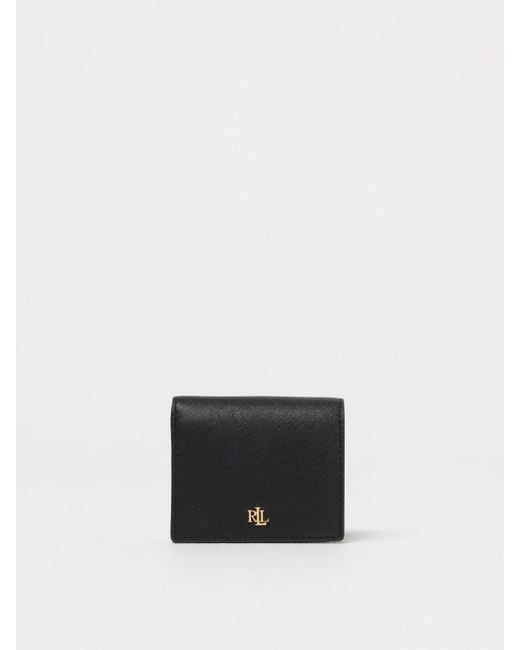 Ralph Lauren White Saffiano Leather Wallet