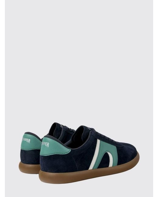 Camper Blue Pelotas Soller Suede Sneakers for men