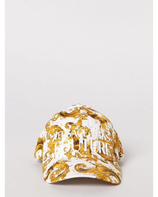 Versace Jeans Couture Metallic Cotton Twill Baroque Print Hat