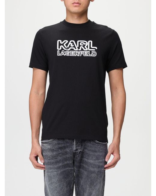 Karl Lagerfeld T-shirt in Black for Men | Lyst UK