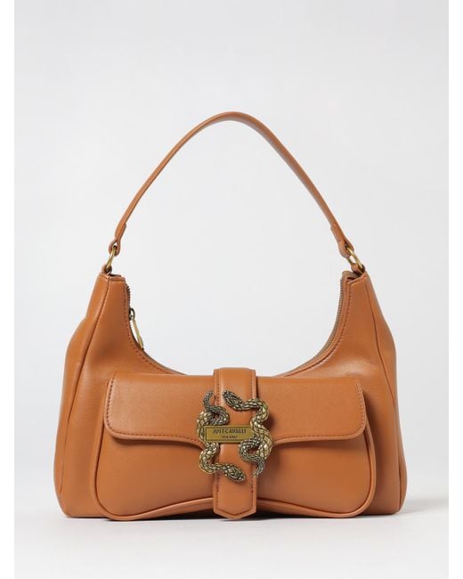 Just Cavalli Brown Shoulder Bag