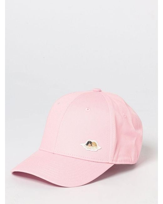 Fiorucci Pink Cotton Baseball Cap With Rigid Visor And Applied Logo