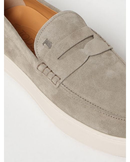 Tod's Natural Suede Loafers for men