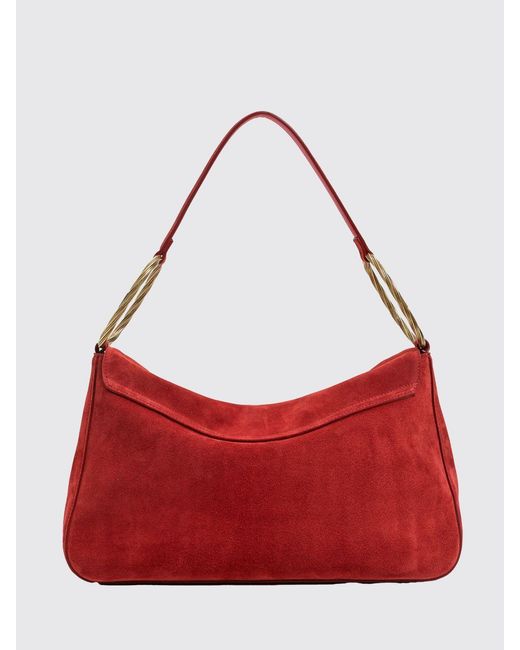 Twinset Red Liliane Suede Bag