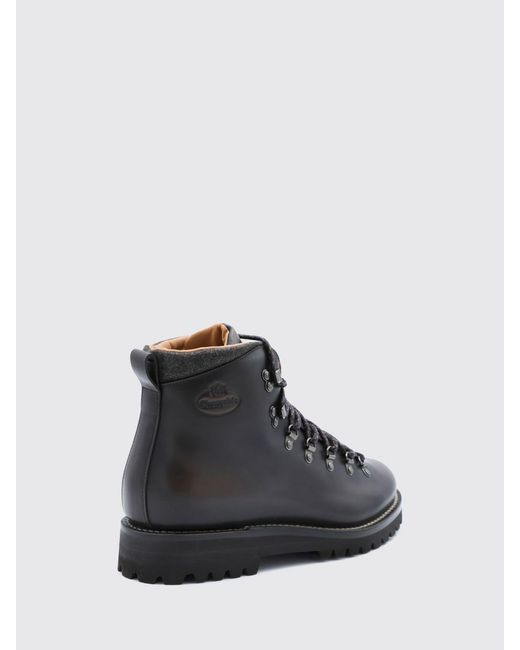 Church's Black Lace-Up Smooth Calfskin Ankle Boots With Padded Ankle for men