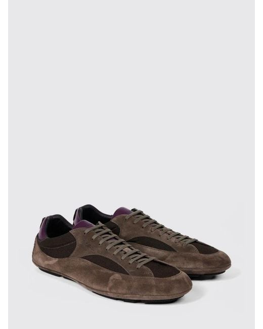 Paul Smith White Suede And Mesh Sneakers for men