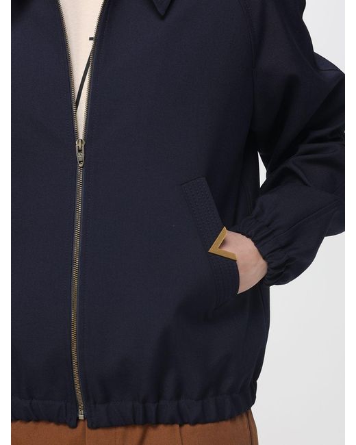 Valentino Blue Vlogo Wool Blend Jacket for men