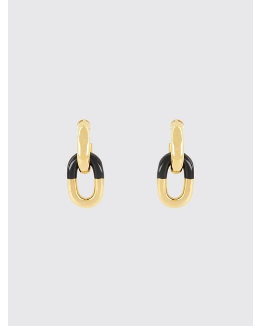 Rabanne Metallic Xl Link Aluminum Earrings
