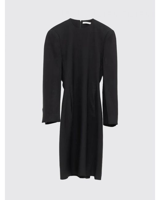 Phoebe Philo Black Silk Blend Mini Dress