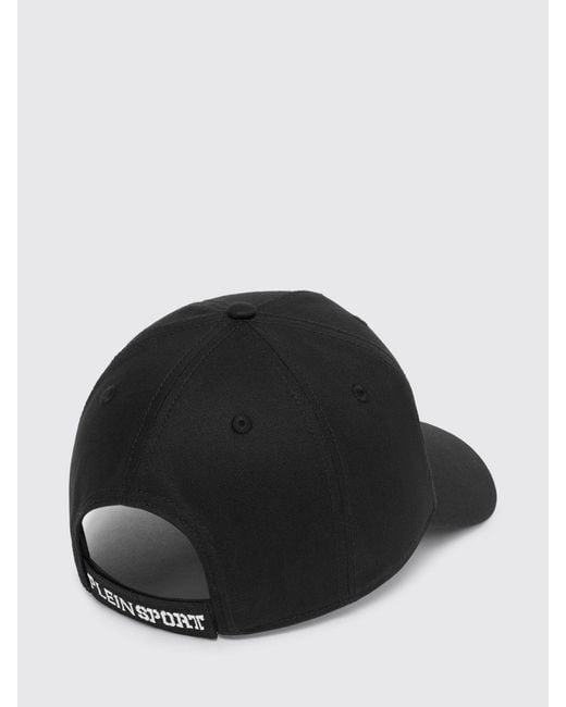 Philipp Plein Black Philipp Plein Cotton Baseball Cap With Logo for men