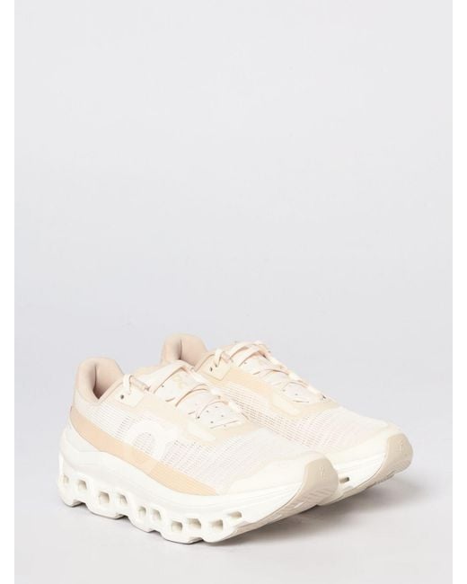 On Shoes Natural Cloudmonster Void On Mesh Sneakers