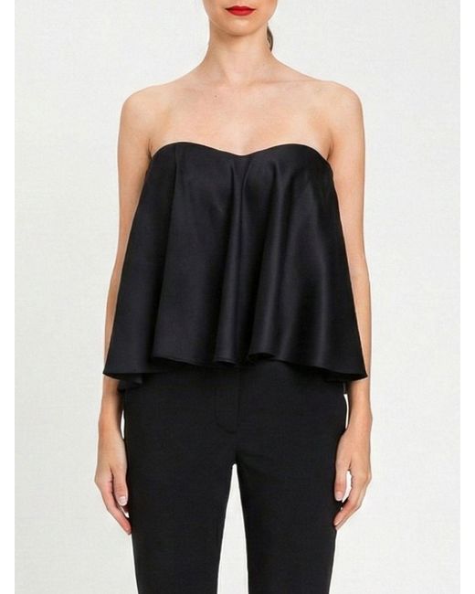 Twinset Black Satin Top