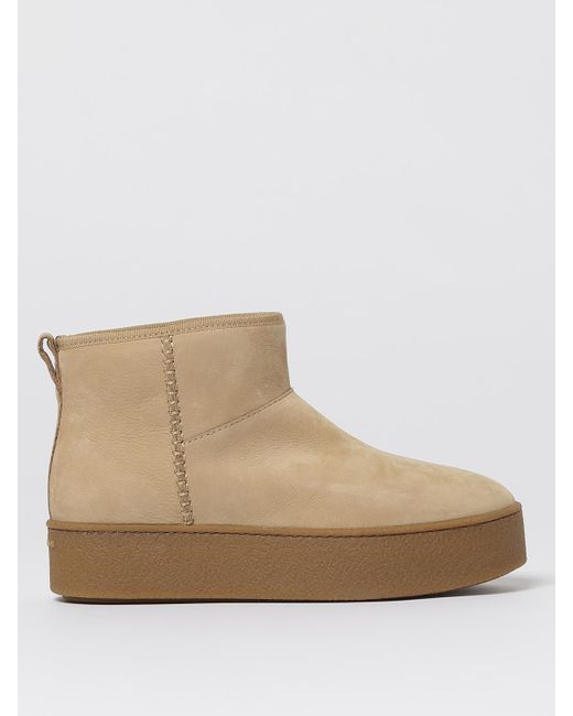 Hogan Natural Flat Ankle Boots