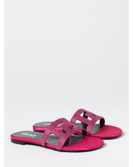 Versace Pink Sandalen Mit Absatz Damen