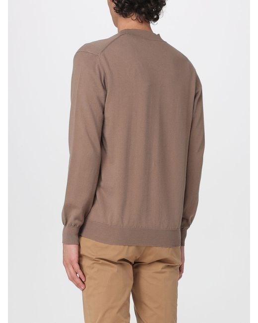 Kangra Brown Cotton Cardigan for men