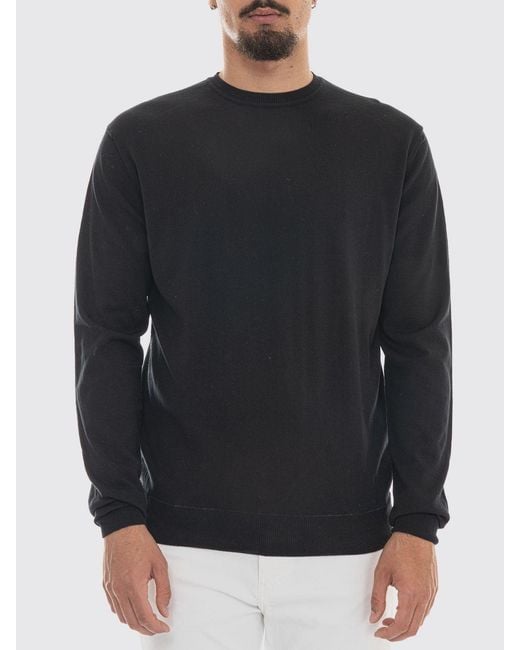 Peuterey Basic-Rundhalspullover Aus Baumwolle in Black für Herren