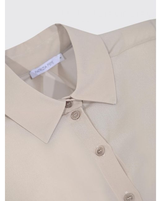 Patrizia Pepe Natural Polyester Shirt