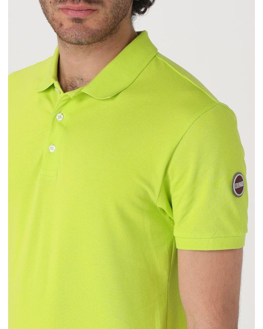 Polo in cotone con logo di Colmar in Green da Uomo
