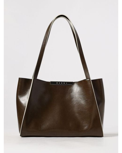 Marni Brown Shoulder Bag