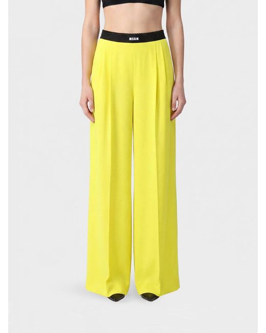 MSGM Yellow Pants