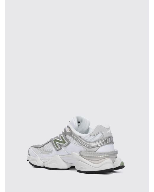New Balance White 9060 Suede And Mesh Sneakers for men