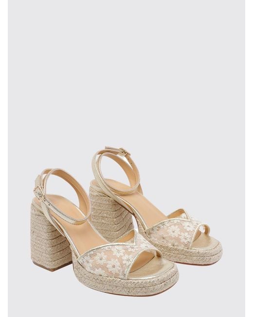 Castaner Natural High-Heeled Platform Sandals