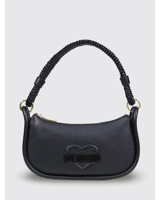 Love Moschino Blue Mini Faux Leather Bag