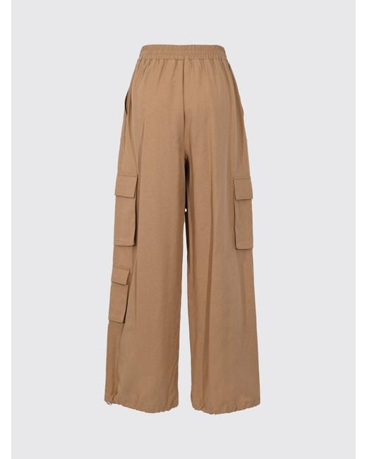 Twinset Natural Cotton Cargo Pants