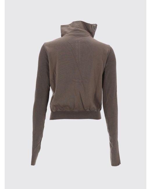 Rick Owens Brown Cotton Sweatshirt