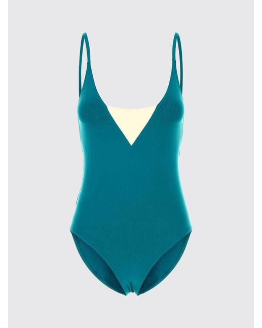 Eres Blue Nylon One Piece Swimsuit
