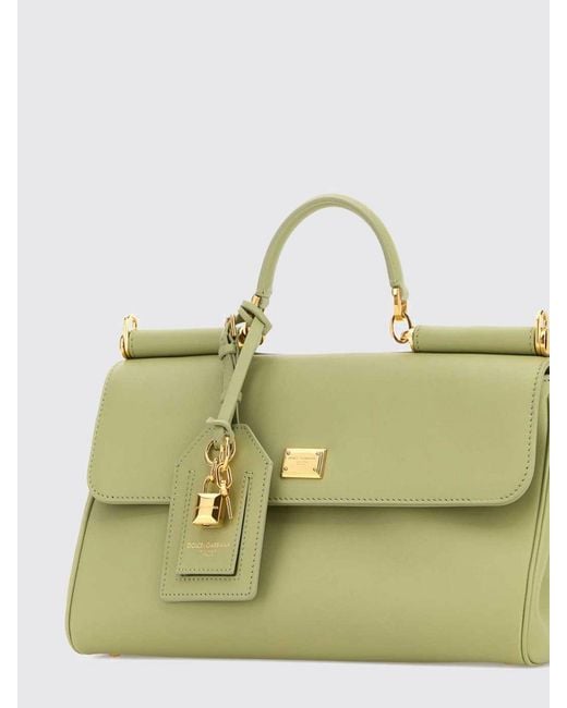 Dolce & Gabbana Green Dolce &Amp Gabbana My Sicily Plongé Leather Bag
