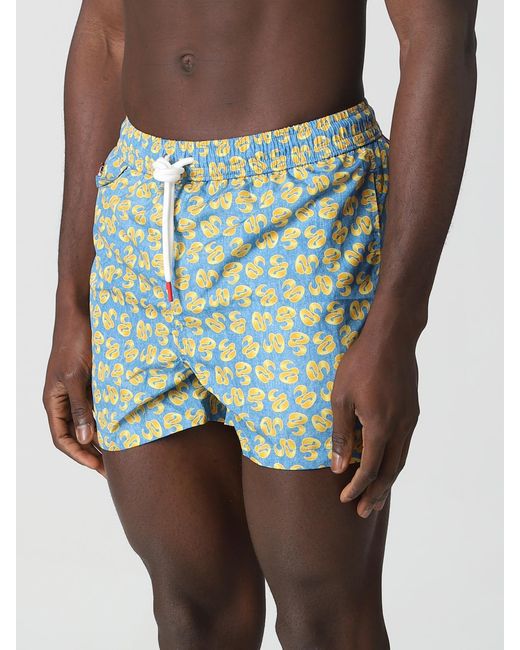 Kiton Green Swimsuit for men