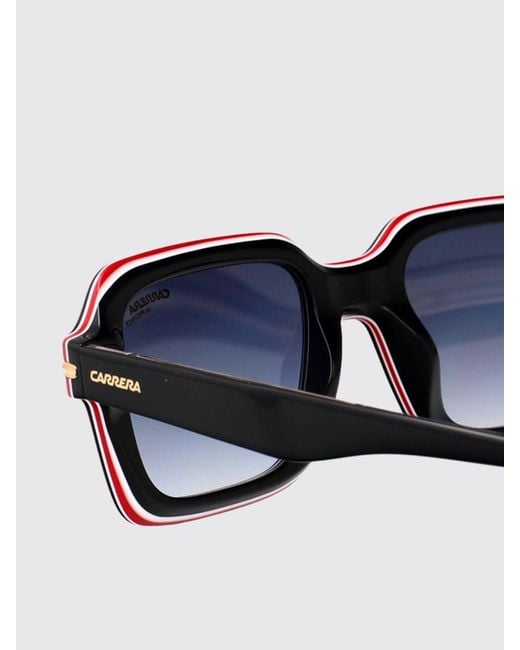 Carrera Blue Rectangular Acetate Sunglasses With Gradient Lenses for men