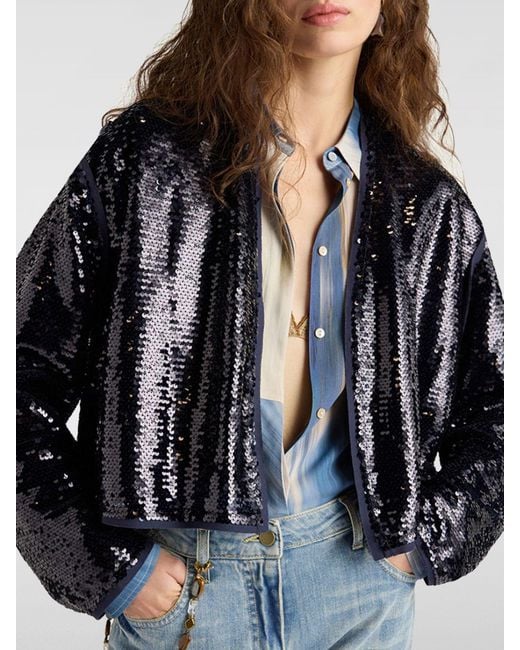Momoní Black MomonÌ Polyester Jacket With Sequins