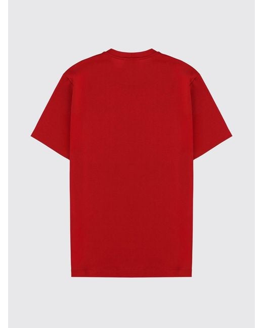 Giorgio Armani Red Basic Cotton T-Shirt for men