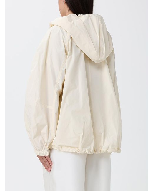 MEIMEIJ Natural Oversized Polyester Bomber Jacket