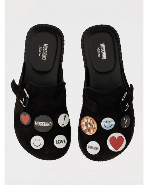 Moschino Couture Black Flat Shoes