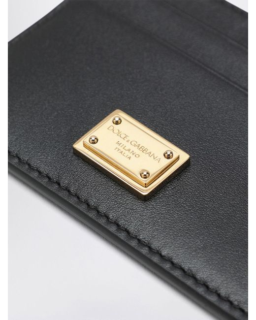 Dolce & Gabbana White Dolce &Amp Gabbana Calfskin Card Holder