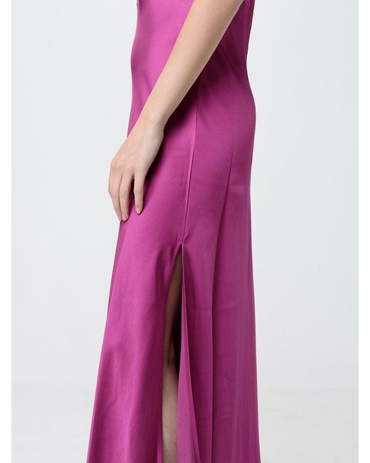 Liu Jo Pink Long Satin Dress