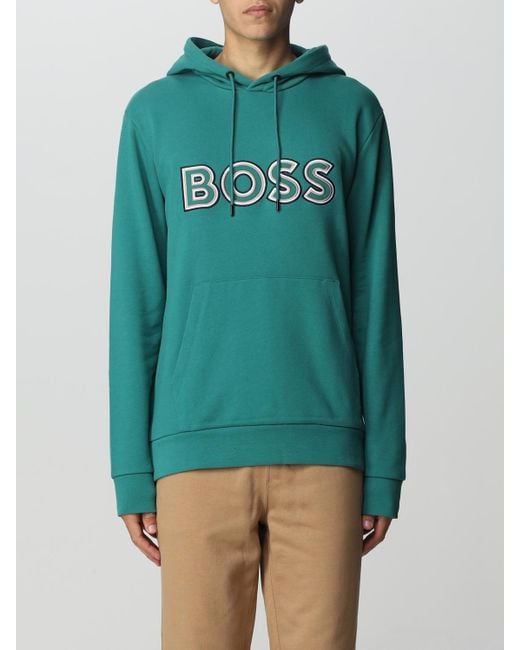 Sweatshirt Homme Boss pour homme en coloris Green