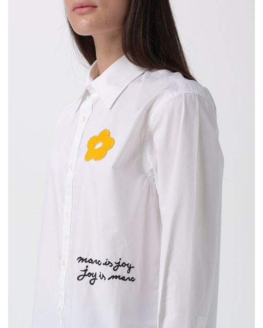 Marc Jacobs Gray Cotton Shirt With Logo